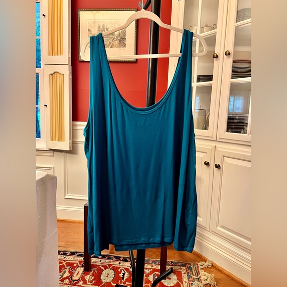 Lane Bryant Pink and Blue Oversized Tank Tops - Picture 3 of 9